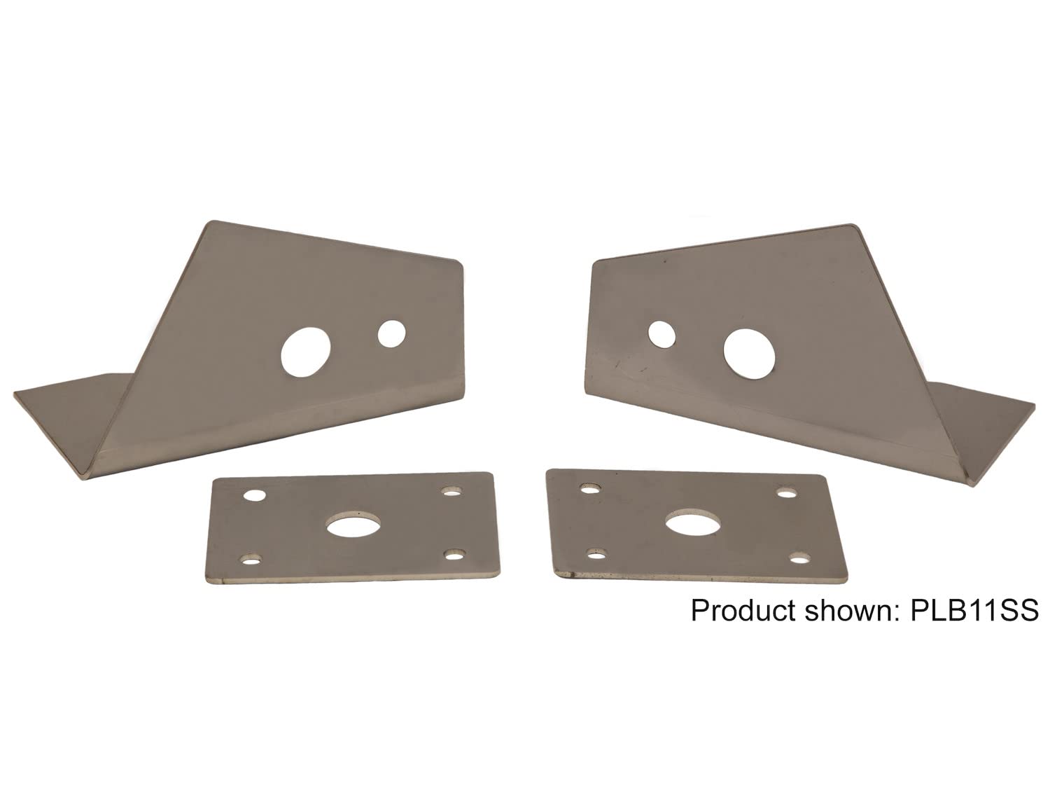 PLB12S Buyers Products Truck Hood Light Brackets For Use With Single Stud Plow Lights, Stainless Steel