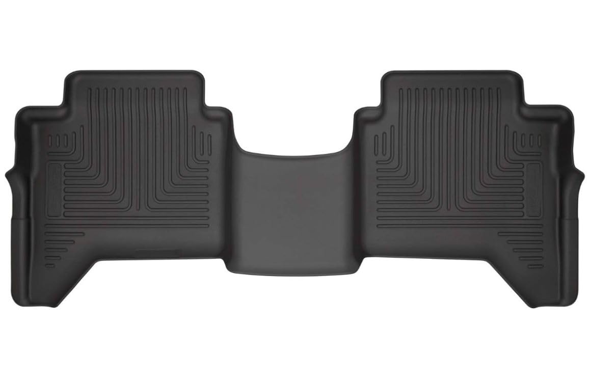 Weatherbeater Husky Liners Floor Mats | Fits 2019-2024 Ford Ranger SUPERCREW CAB ONLY | 2nd Row, 1-pc Black - 14411