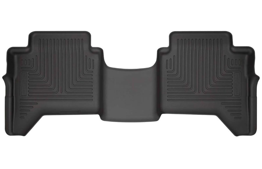 Weatherbeater Husky Liners Floor Mats | Fits 2019-2024 Ford Ranger SUPERCREW CAB ONLY | 2nd Row, 1-pc Black - 14411
