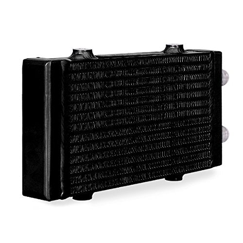 Mishimoto Dual Pass Universal Bar & Plate Oil Cooler Heat Exchanger, Small, Black