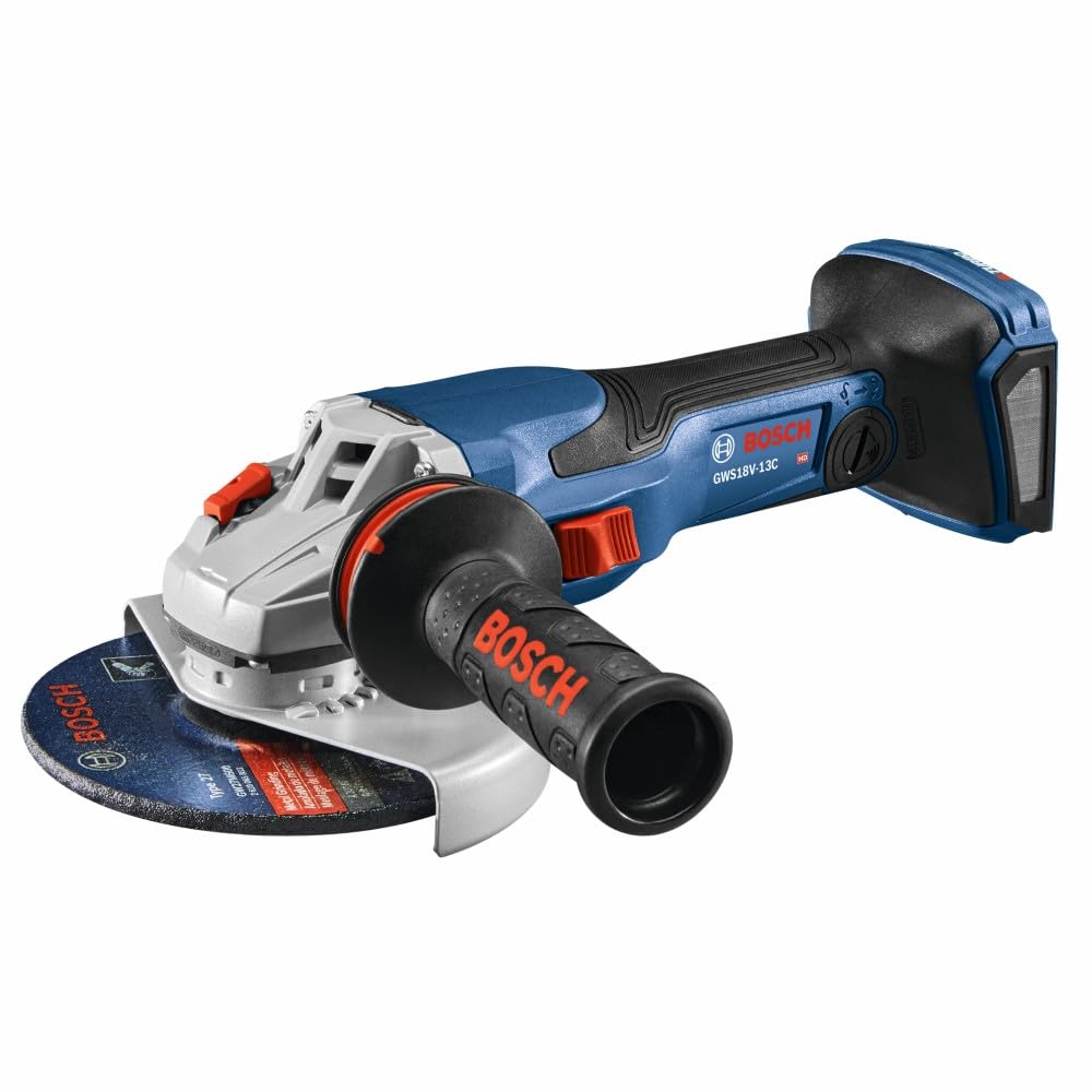 Bosch GWS18V-13CN 18V PROFACTOR™ Connected-Ready 5 – 6 In. Angle Grinder with Slide Switch (Bare Tool)