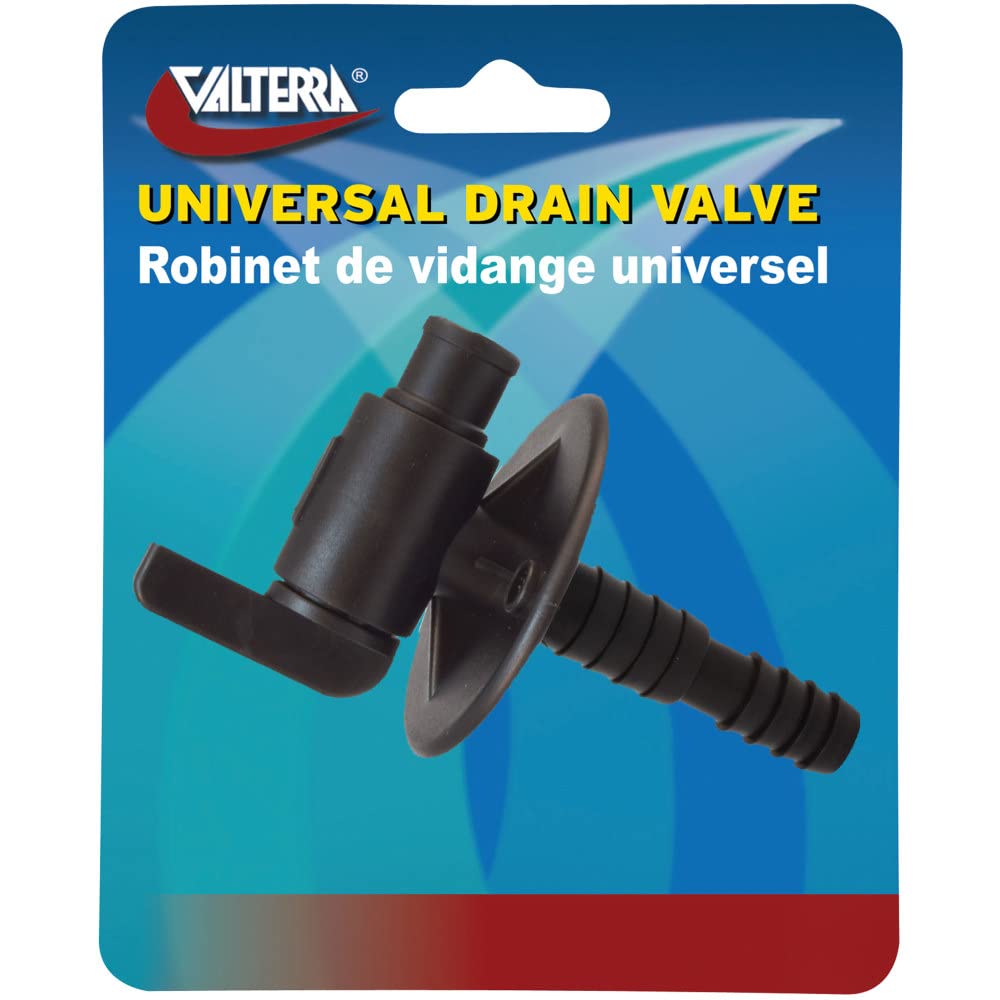 Universal Drain Valve Valterra LLC A012025BKV, 3/ , Black