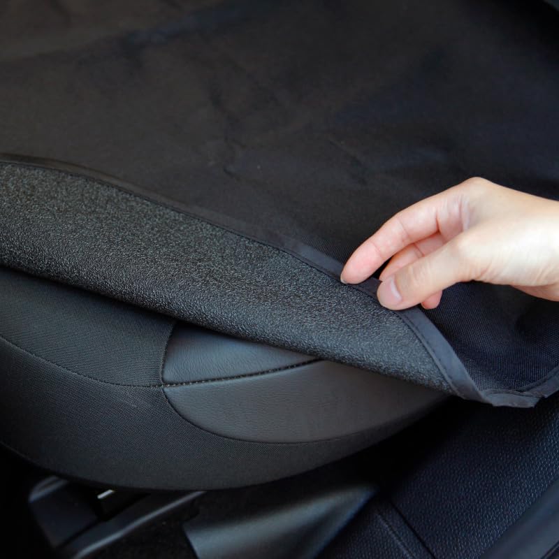 3D MAXpider Universal Custom Fit Car Seat Cover (Black) Waterproof Bucket Seat/Front Seat Protector, Anti-Slip, Washable, Fit Most Car, Sedan, SUV, Van, Truck - Seat Cover