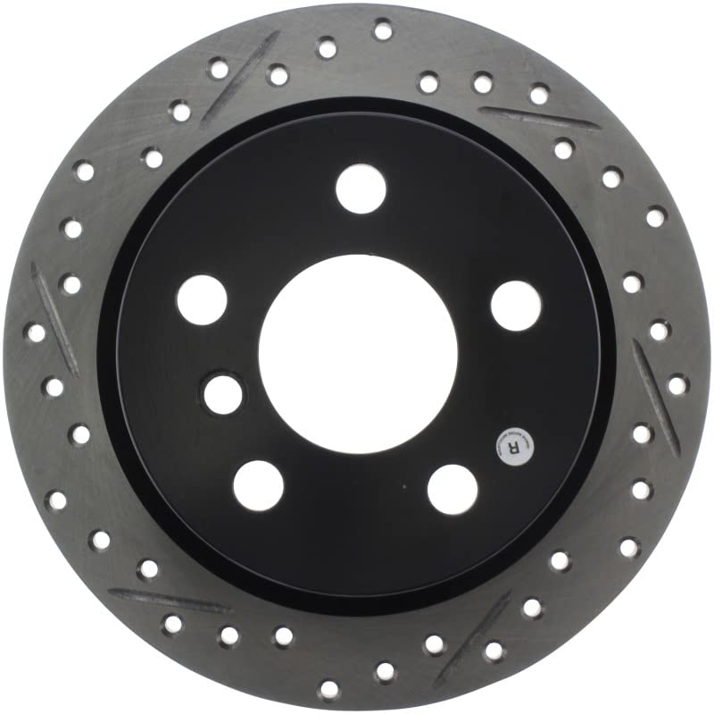 Sport Drilled/Slotted Brake Rotor StopTech 127.34159R (Rear Right), 1 Pack