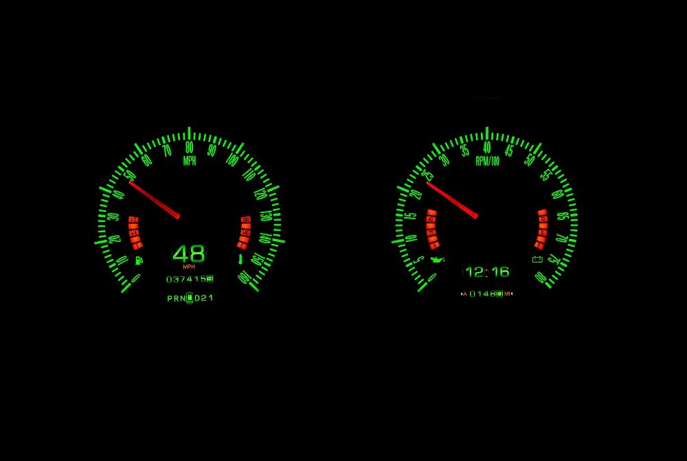 Dakota Digital Retrotech Gauge RTX-68C-CAM-X Instrument System Compatible with 1967-68 Chevy Camaro/Firebird