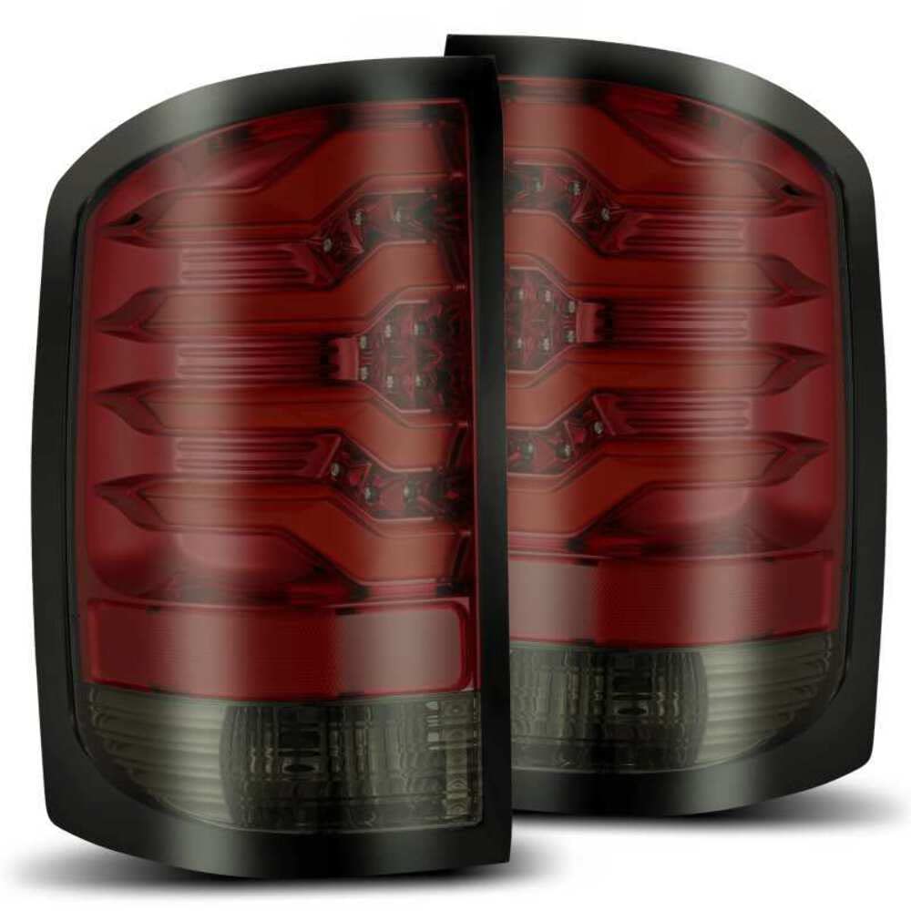 14-18 GMC Sierra 1500 AlphaRex (630020) PRO-Series LED Tail Lights Red Smoke