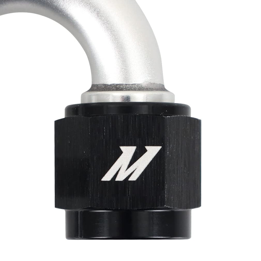 180-Degree Mishimoto Push-Lock Fitting, 10AN