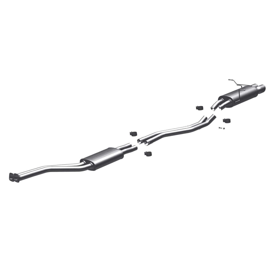 Cat-Back MagnaFlow Performance Exhaust System 16465 - Touring Series, Stainless Steel 2in Main Piping, Dual Straight Driver Side Rear Exit, Polished 3.5in Exhaust Tip - Z3 Performance Exhaust Kit