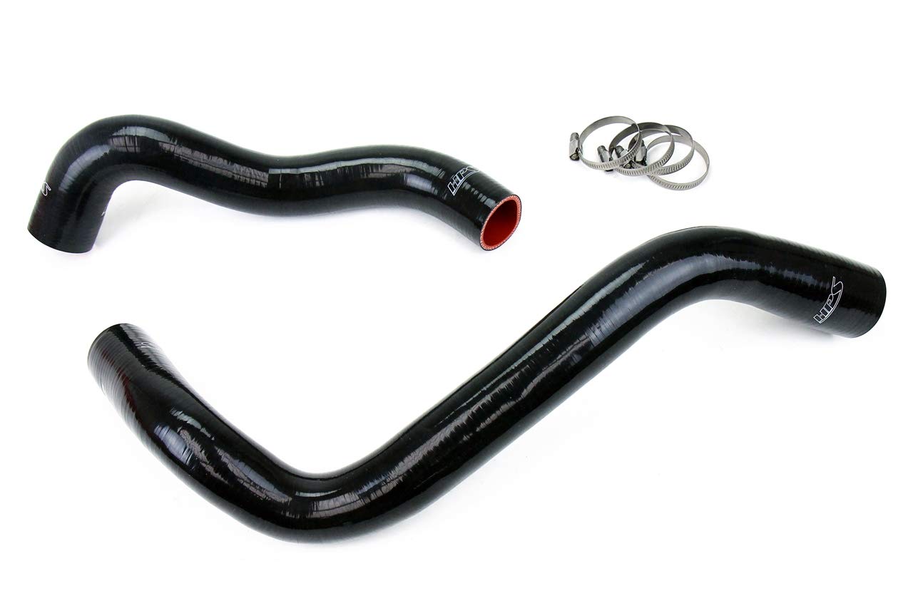 Black HPS (57-1074-BLK) Silicone Radiator Hose Kit for Ford F250