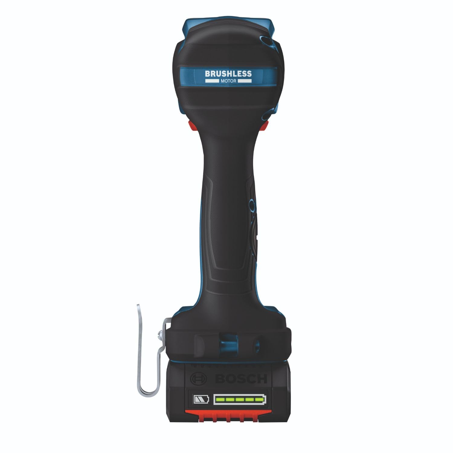 Bosch GDS18V-330CB25 1/2 In. Mid-Torque Impact Wrench Kit with Friction Ring and Thru-Hole 18V Brushless Connected-Ready and (2) CORE18V® 4 Ah Advanced Power Batteries