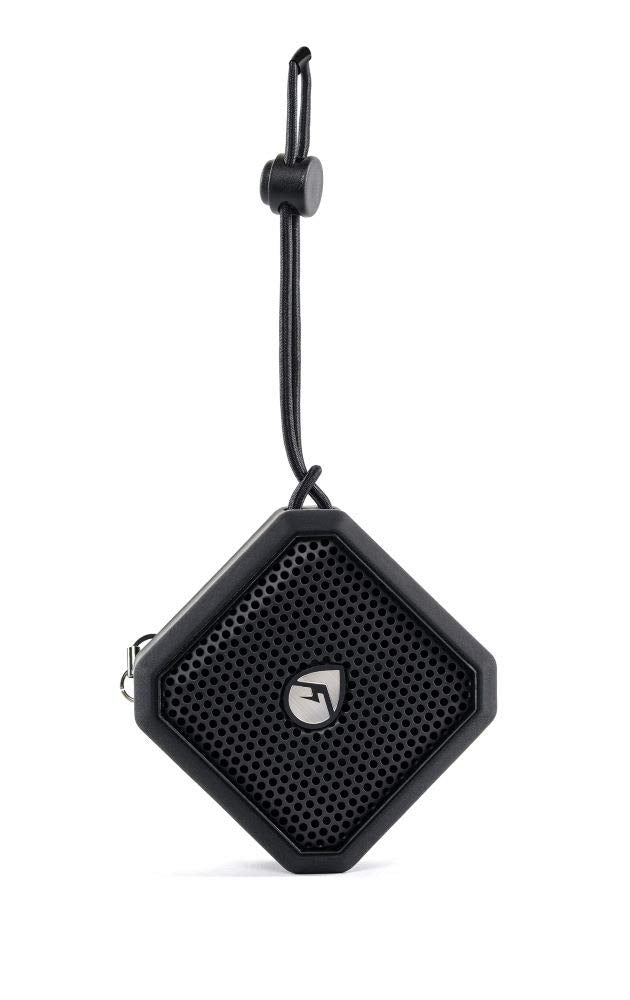 EcoPebble Lite GDI-EXPLT501 ECOXGEAR Rugged Waterproof Floating Portable Bluetooth Wireless 5-Watt Mini Smart Speaker (Black)
