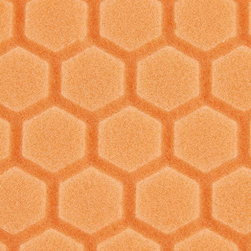 Chemical Guys BUFX_102_HEX6 BUFX_102HEX6 Hex-Logic Medium-Heavy Cutting Pad, Orange (6 Inch Backing Plates Made for 6.5 Inch Pad), 1 Pad Included