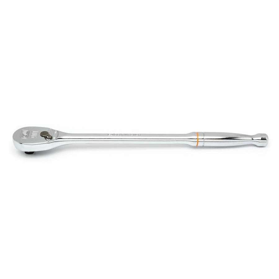 GEARWRENCH 90 Tooth 1/2" Drive Long Handle Teardrop Ratchet 15" - 81360T, Multi, One Size