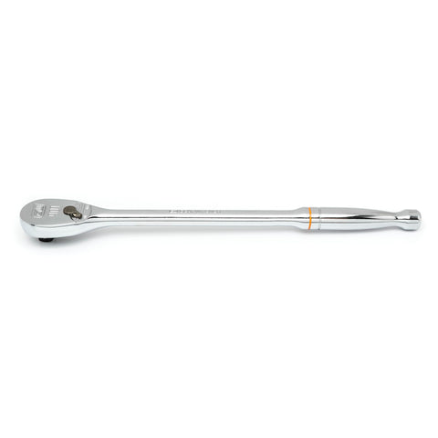 GEARWRENCH 90 Tooth 1/2" Drive Long Handle Teardrop Ratchet 15" - 81360T, Multi, One Size