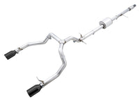 4th Gen GM 1500 AWE Tuning 5.3L 0FG Catback Split Rear Exit (Flat Bumper) - Quad Diamond Tips - 3015-33206
