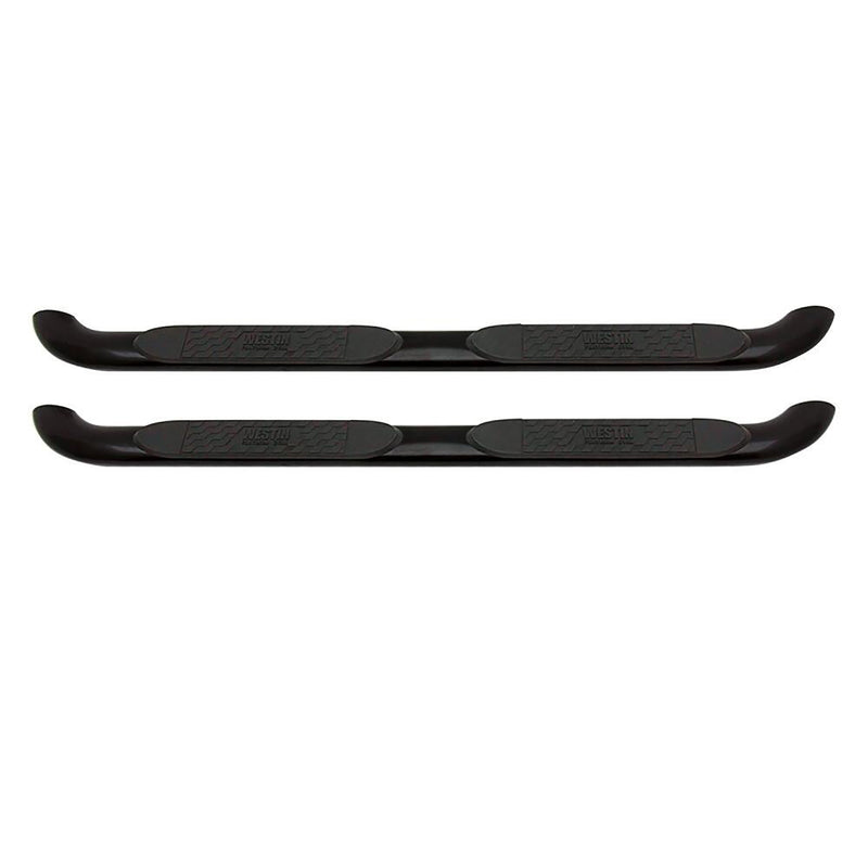 Platinum 4 Westin 21-2775 Oval Nerf Bars fits 2005-2023 Tacoma Double Cab Black Pair