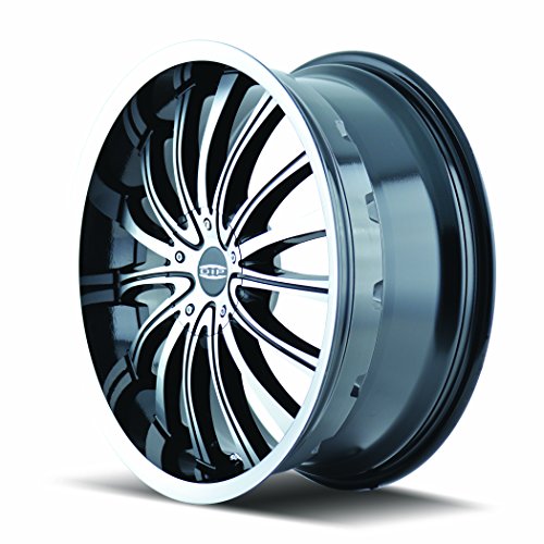 DIP D50 Wheel Black with Machined Face and Flange (20x8.5"/10x110mm)
