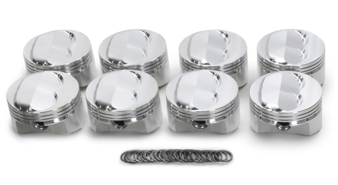142025 Sportsman Racing Products +4cc Domed Piston Set for Small Block Chevy