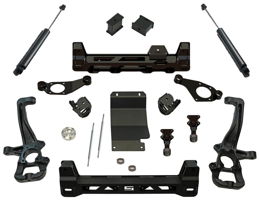SUPERLIFT SUSPENSION RealTruck 6" Lift Kit | Complete Lift Kit with Strut Extensions & Rear Shadow Series Shocks | K134 | Fits 2015-2022 Chevy Colorado/GMC Canyon 2WD/4WD Excludes ZR2 Models