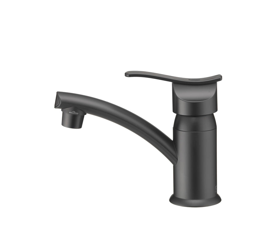 Dura Faucet Streamline RV Single Lever Centerset Lavatory Sink Faucet (Matte Black)