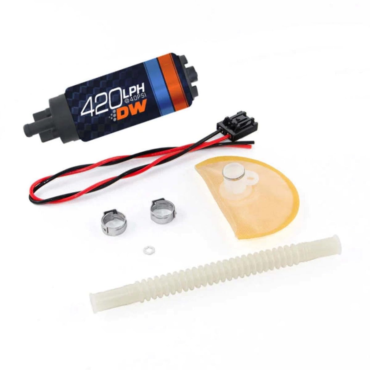 420lph Deatschwerks in-tank fuel pump w/ 9-1020 install kit (9-421-1020)