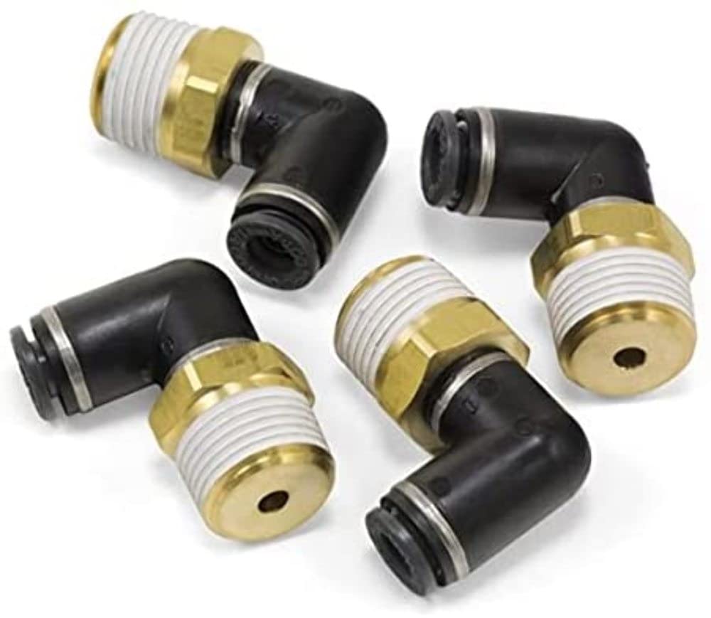 AIRLIFT Elbow Male 21847 - 3/8" MNPT x 1/4" PTC - DOT - SMC # KV2L07-36S