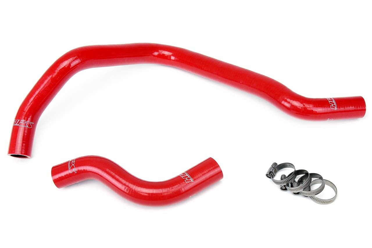 Red HPS Performance 57-1018-RED Silicone Radiator Hose Kit Coolant Compatible for Honda 1992-2000 Civic SOHC D15 D16 Honda 1993-1997 Del Sol SOHC D15 D16