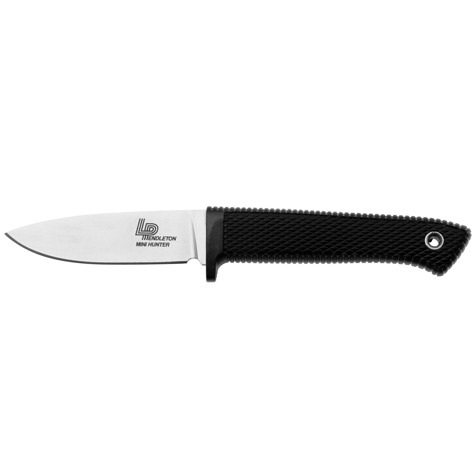 Pendleton Mini Hunter COLD STEEL Compact Lightweight 3-Inch 3V Steel Fixed Blade Hunting Knife Ergonomic Kray-Ex Handle, Resistant Secure-Ex Sheath