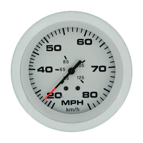 Sierra International Arctic 68372P 20 to 80 MPH Dial Range Speedometer Kit Includes Pitot & Hose, 3"