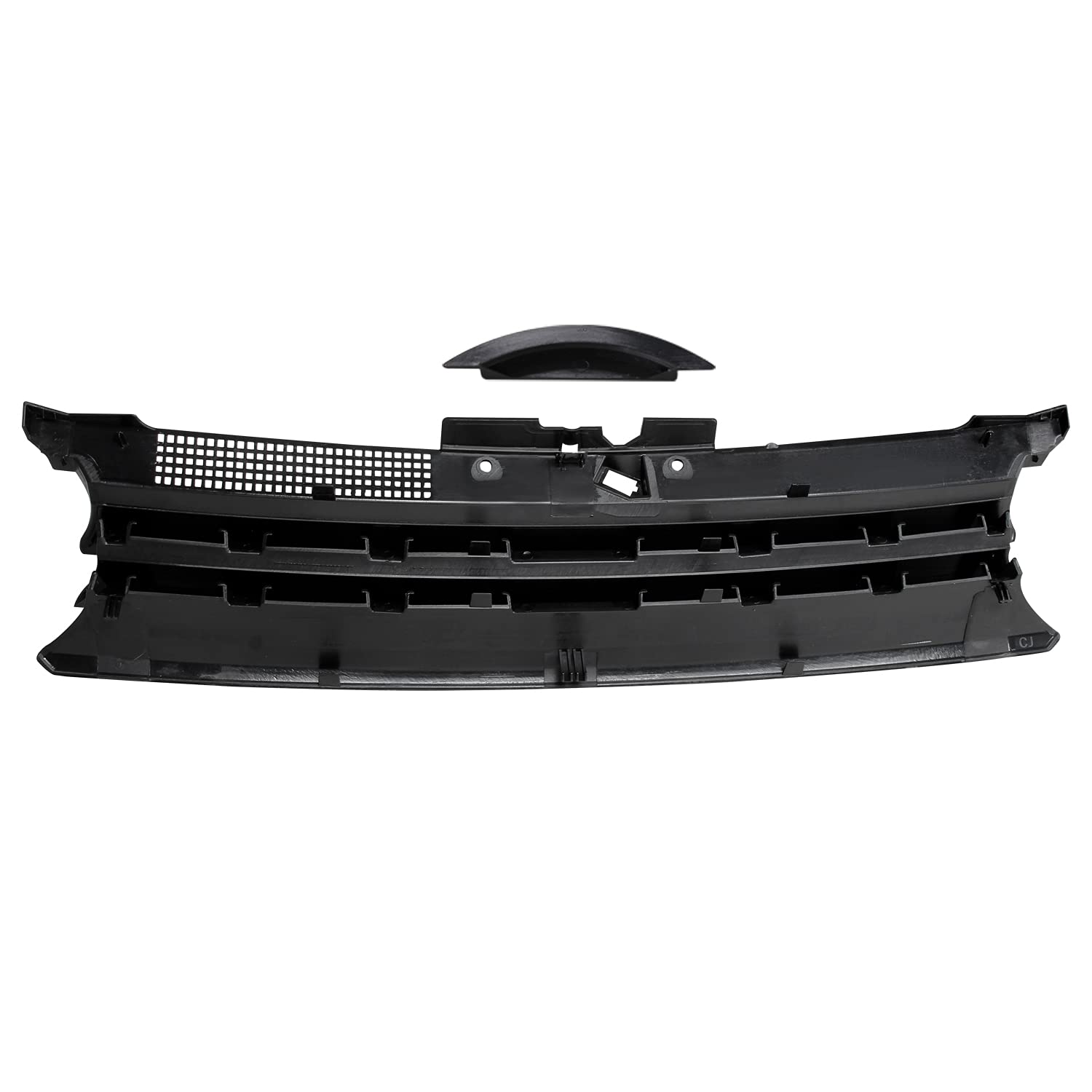 Spec-D Tuning Sport Glossy Black Front Hood Grille W/Notch Filler R32 Mk4 Compatible with 1999-2006 Volkswagen Golf Gti