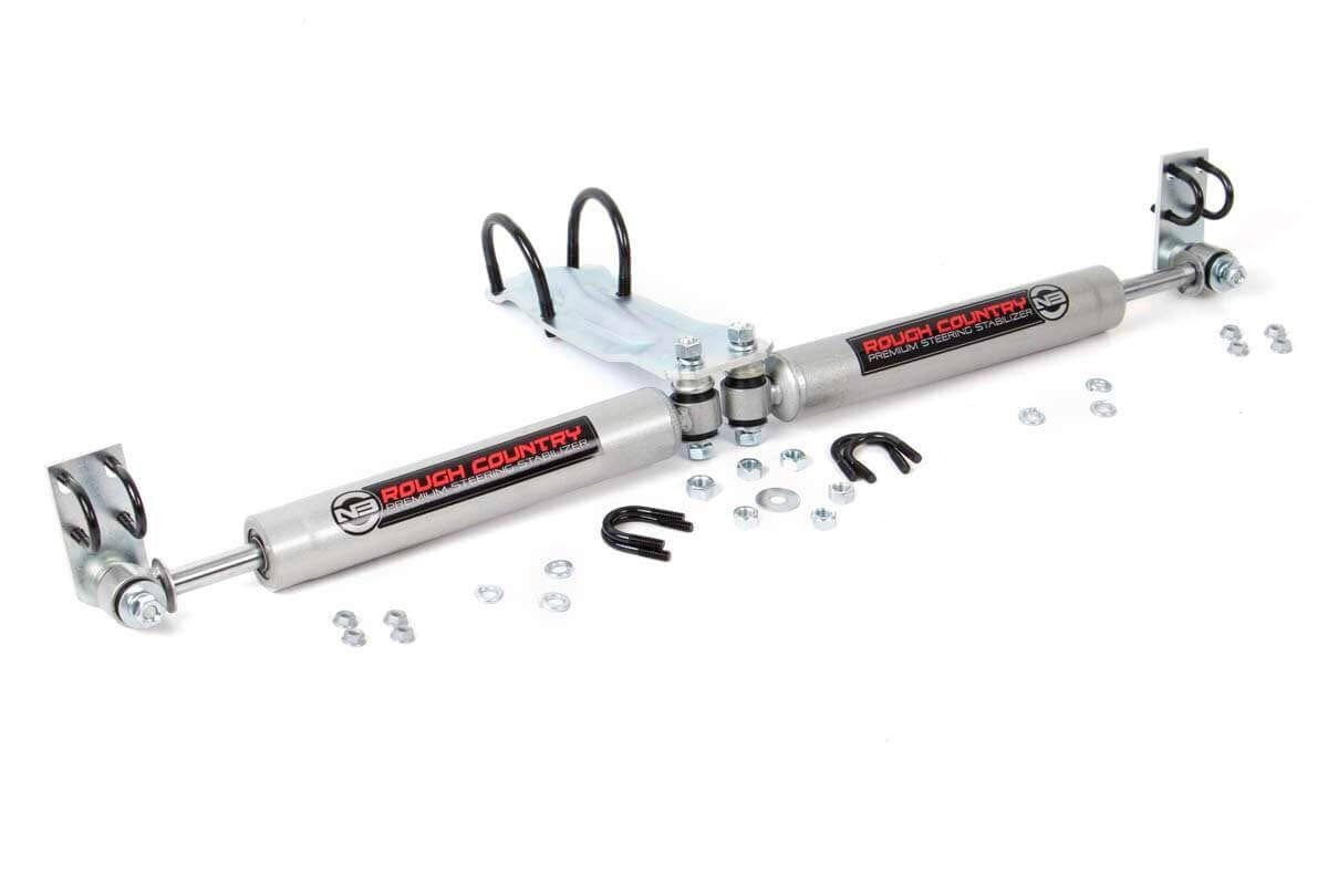 Rough Country Dual N3 Steering Stabilizer for 69-87 Chevy/GMC C10/K10-8735630