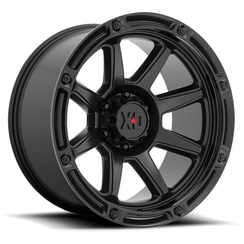Xd863 Satin Black Wheel with Alloy Steel XD Wheels (20 x 12. inches /8 x 125 mm, -44 mm Offset)