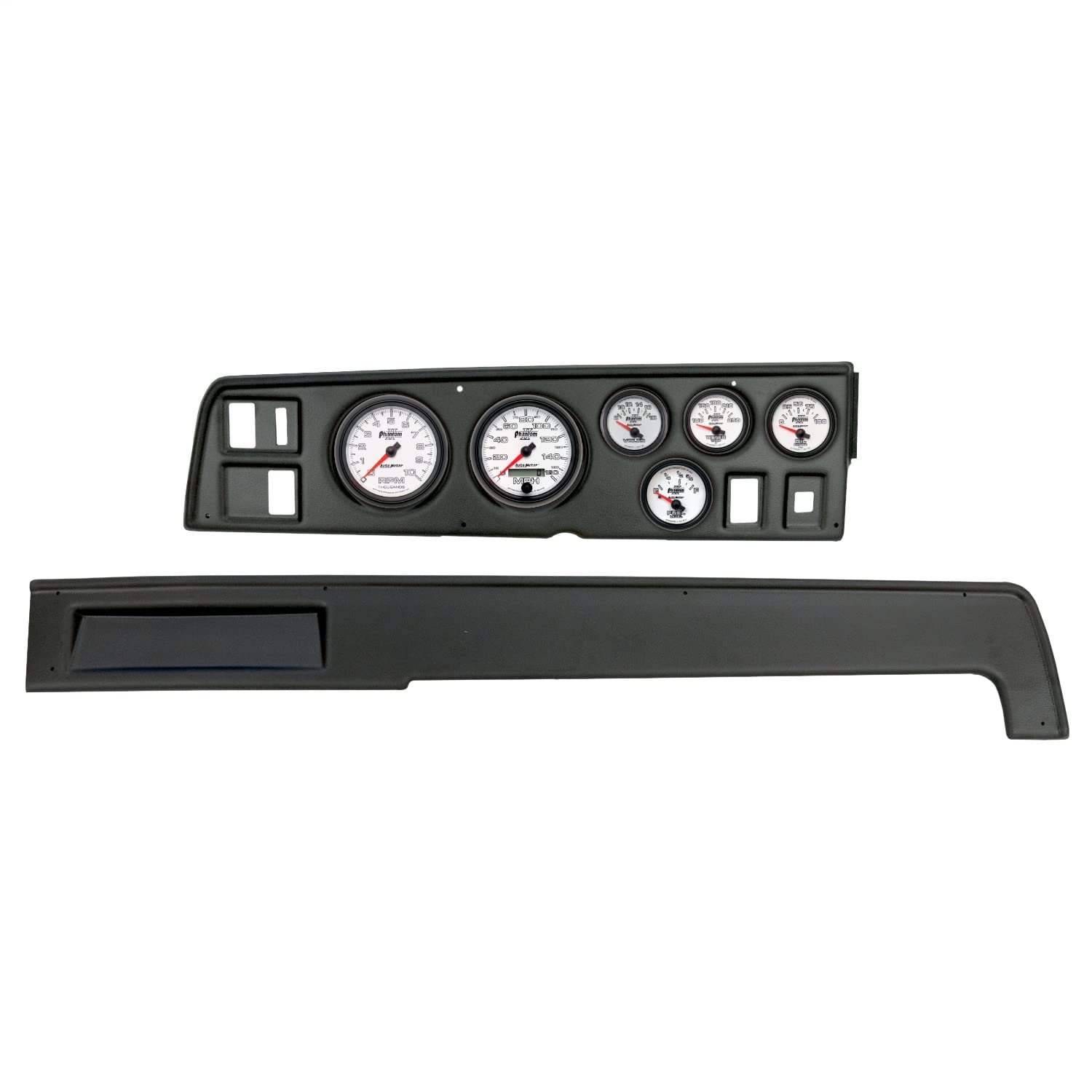 AutoMeter Dash Kit Direct Fit, (3 3/8" X2, 2 1/16" X4), Dodge Charger 68-70, Phantom Ii (2907-10)