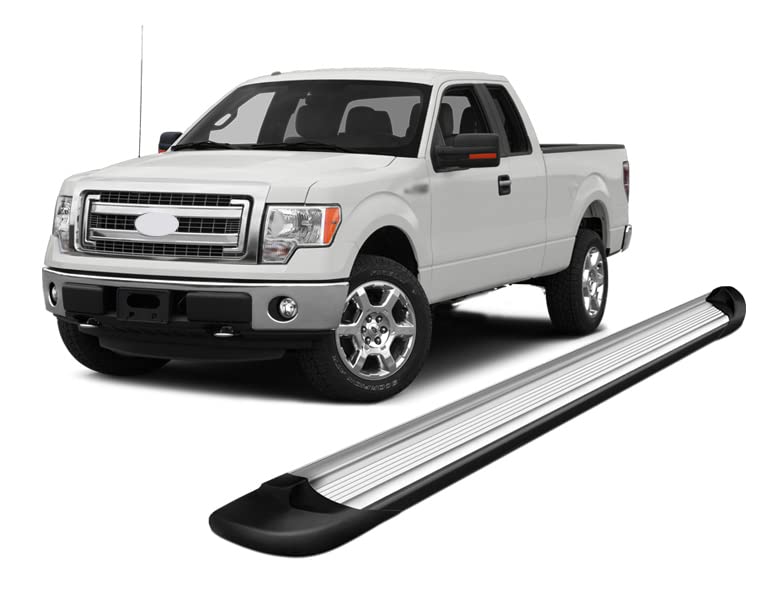 Silver Black Horse Off Road Aluminum Transporter Running Boards TR-F378S