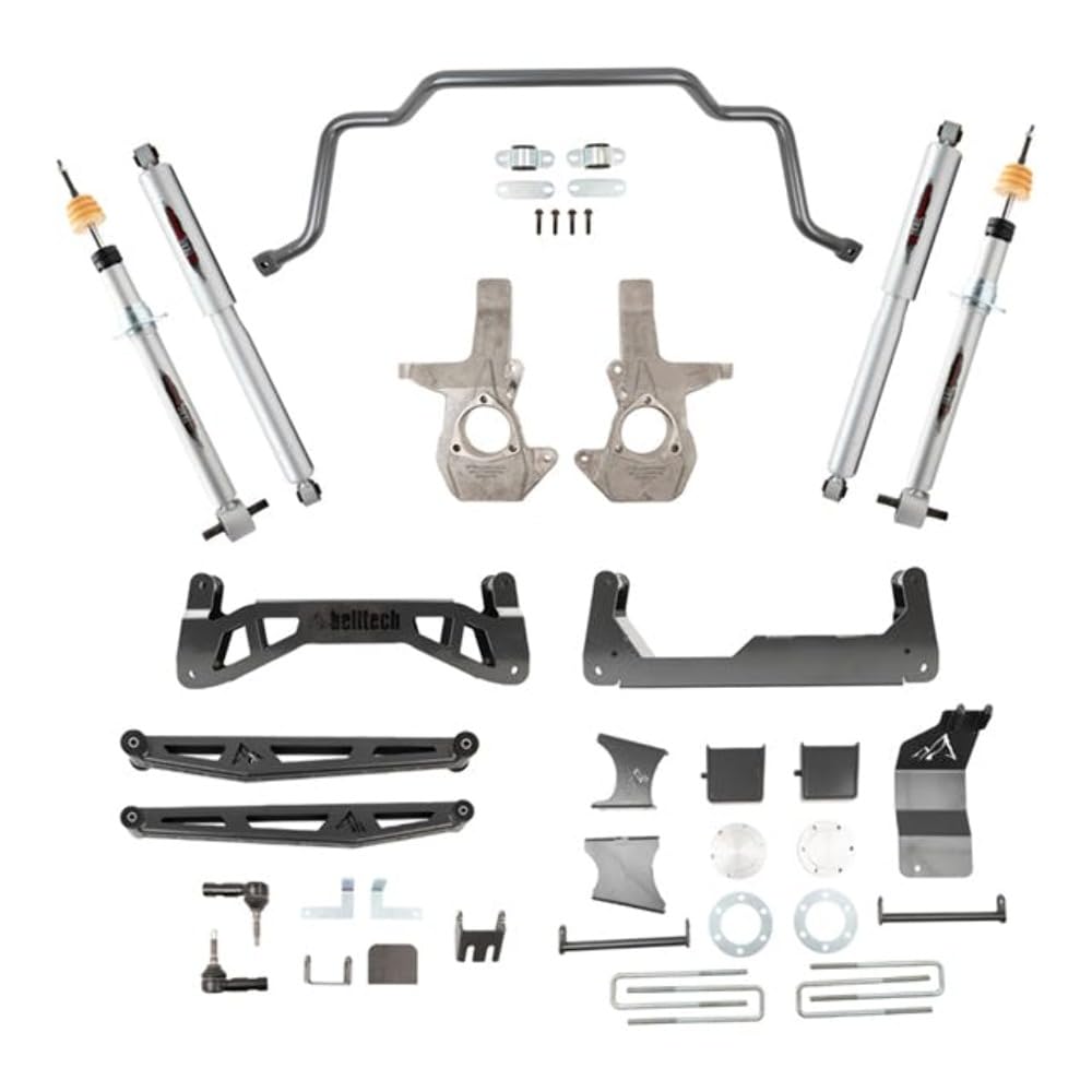 150203TPS Belltech 7” Trail Performance Suspension Lift Kit- fits 2016-18 Silverado/Sierra 1500 4WD includes front sway bar