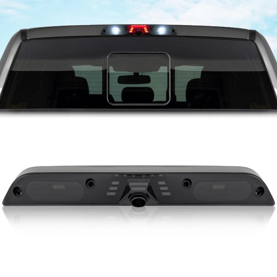 Ultra Bright Premium RECON 3rd Brake Light Fits 17-23 Super Duty (F250, F350, F450, F550) 15-25 F150 & 19-25 Ranger - Fits Models with Cargo Bed Camera - CREE XML LEDs - Smoked Lens