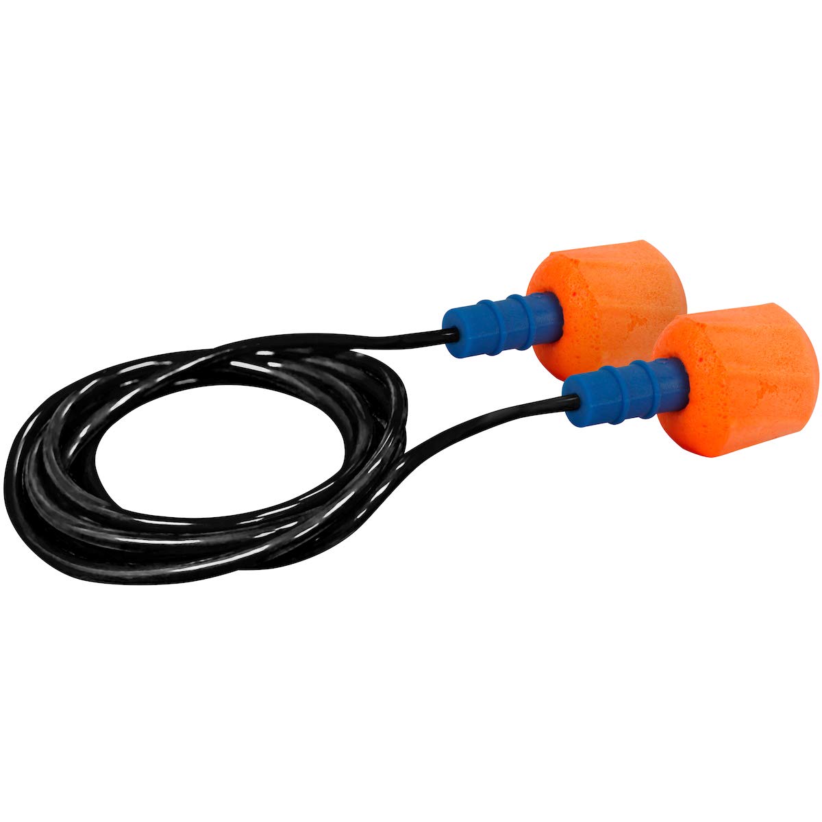 EZ-Twist Soft Disposable Polyurethane Foam Corded Ear Plugs NRR 30 267-HPF610C Orange OS