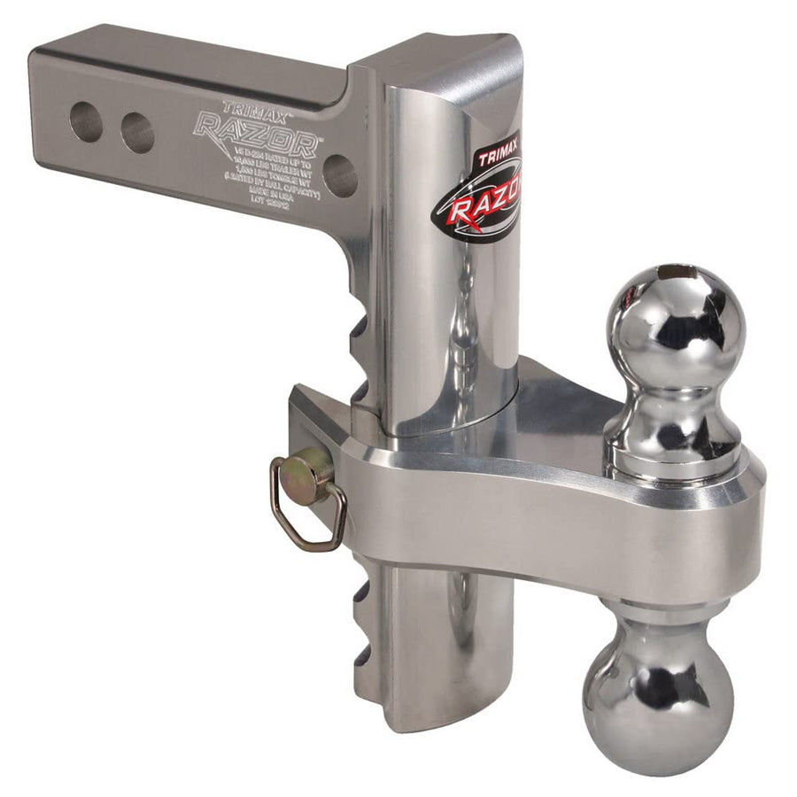 Trimax 8" TRZ8ALRP Aluminum Drop Hitch-Dual Ball Included Pin & Clip