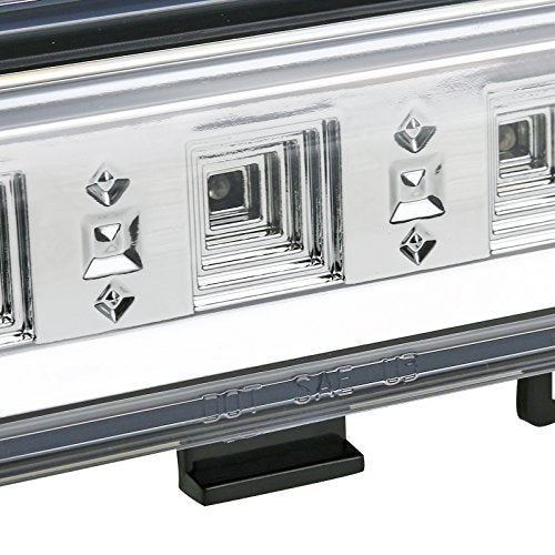 Chevy Tahoe Suburban Spec-D Tuning LT-DEN00RBCLED-CY GMC Yukon XL Clear LED Rear Tail 3rd Brake Stop Light