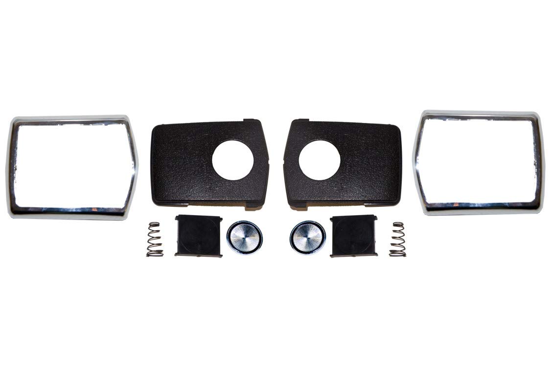 C8AZ-65611A72CK Scott Drake Deluxe Chrome Seat Belt Buckle Restoration Kit