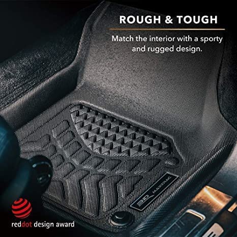 MAXpider 3D Custom Fit Maxtrac Floor Mat (Black) Compatible with Jeep Cherokee 2015-2023 - R1 R2