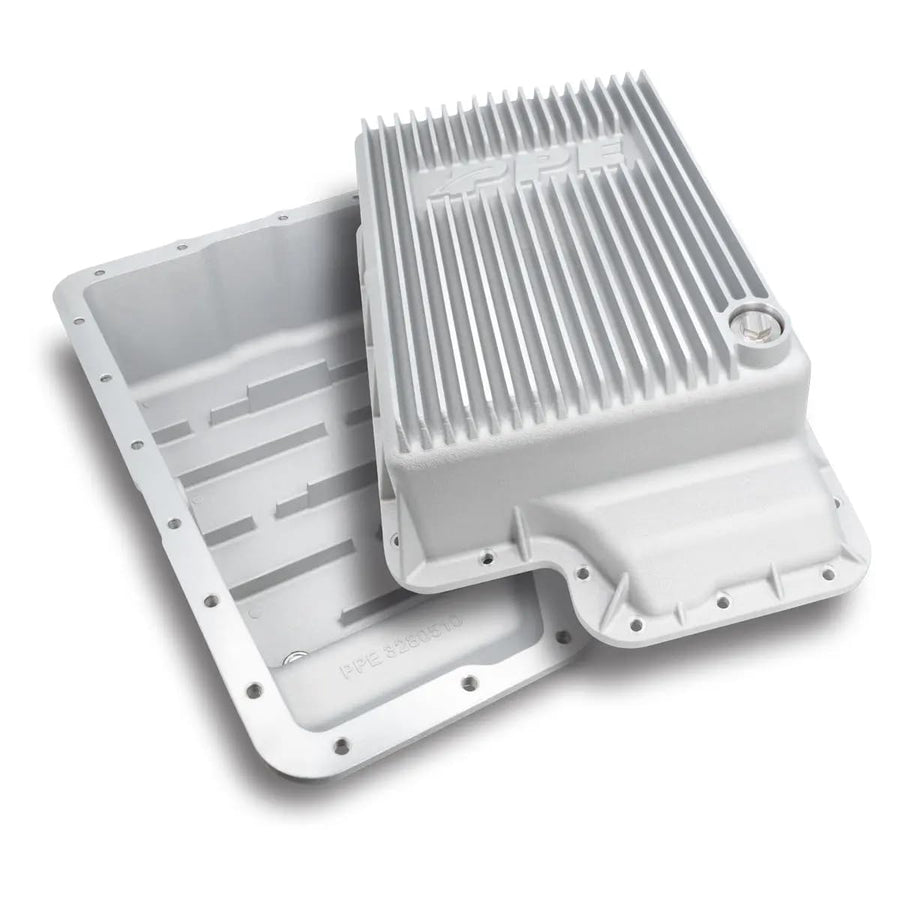 Heavy Duty PPE Cast Aluminum Deep Transmission Pan (Black) 328051020 Compatible for Ford 2003-2007 Super Duty with 5R110 Transmission