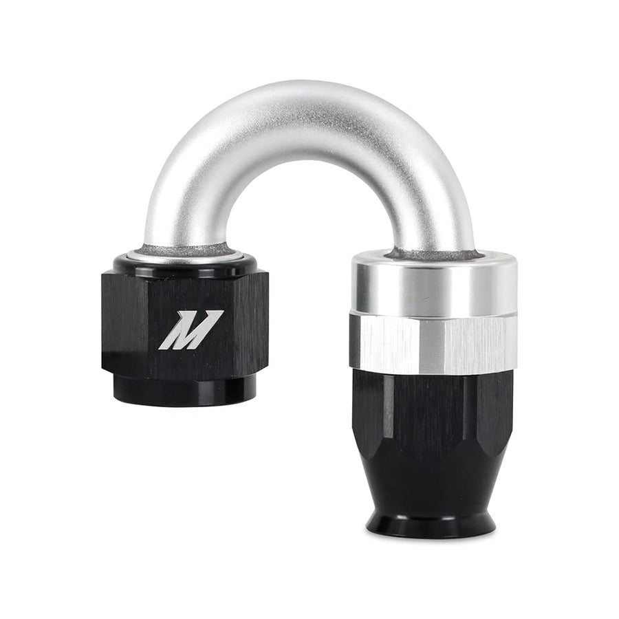 -8AN Braided Line Fitting, Mishimoto PTFE, 180 Degree