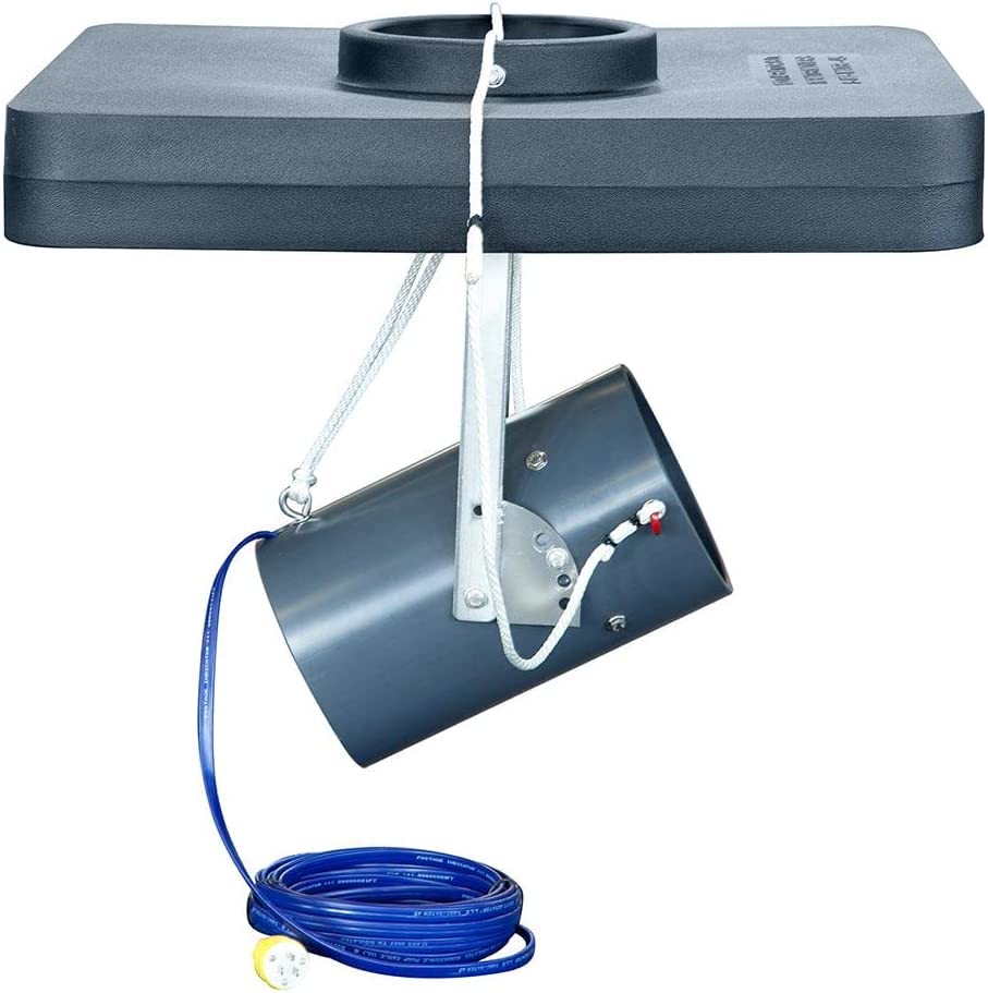 Aerator Scott Floating De-Icer for Lakes & Ponds | 1/2 Horse Power 230V Stainless Steel | 35 ft. Electric Corded Cable Included | Made in USA