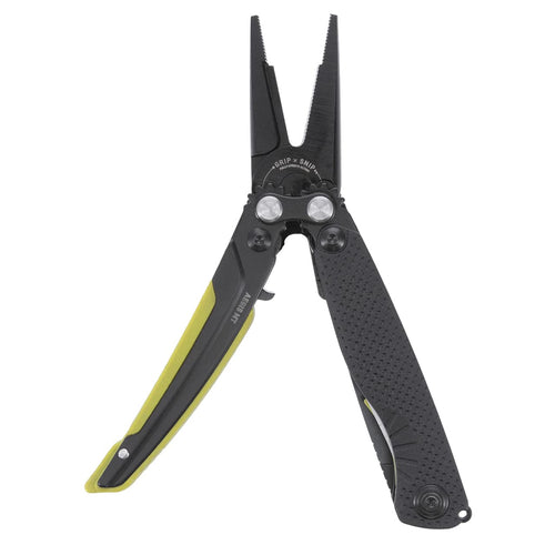 SOG Aegis MT Compact Lightweight Multi-Tool for Outdoor Use with Stainless Steel Clip-Point Blade and Pliers, Black/Moss
