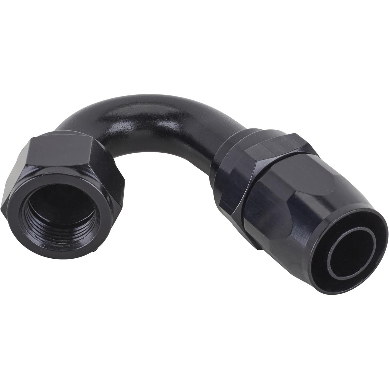 Fragola Performance Systems #10 Nut X #12 Hose Ucing Hose End 150 Degree Black