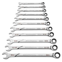 Universal Spline GEARWRENCH XL Ratcheting Combination SAE Wrench Set - 86450