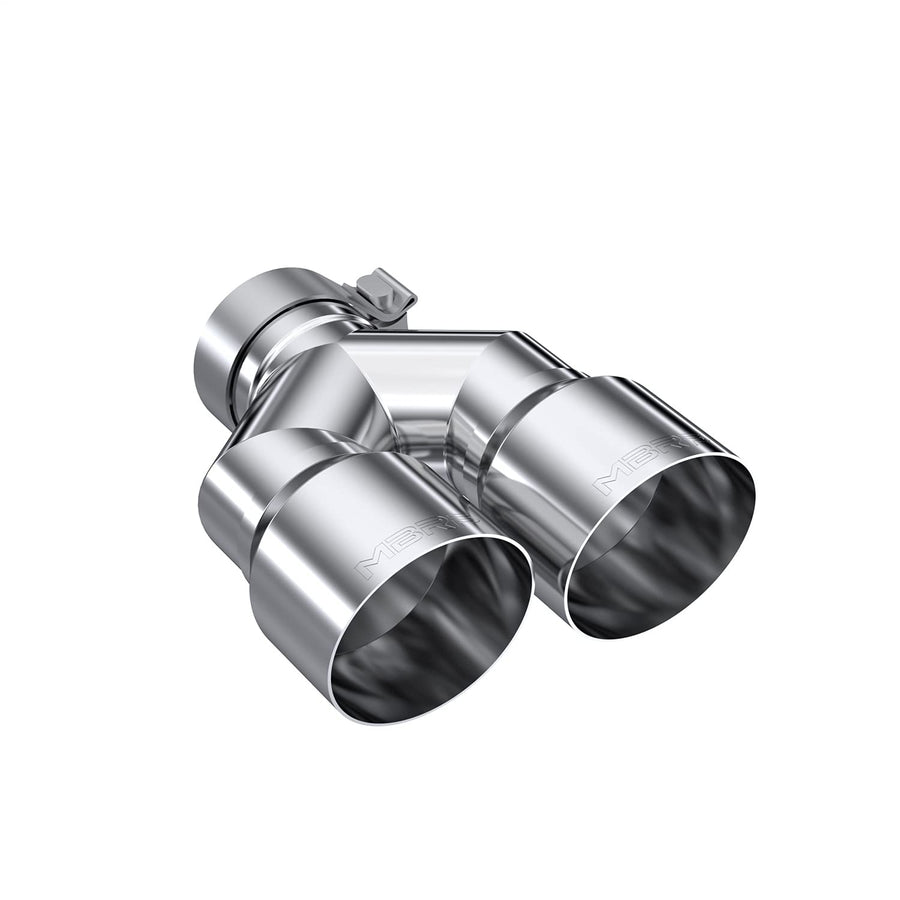 3in MBRP ID/Dual 4in OD Out Staggered L 9.37in / R 9.87in Single Wall T304 SS Univ Exhaust Tip