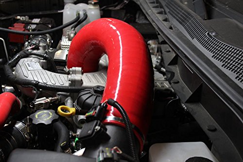 Mishimoto Silicone Induction Hose MMHOSE-XD-16IHRD Fits Nissan Titan XD 2016-2018 Red