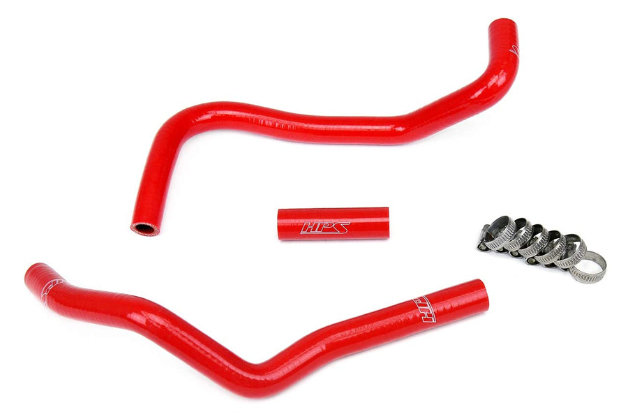 HPS Silicone Red Heater Hose Kit Compatible for 2013-2016 Scion FRS 2013-2020 Subaru BRZ 2017-2020 Toyota 86 2.0L 2022-2025 Subaru BRZ 2022-2025 Toyota GR86 2.4L, 57-1226-RED